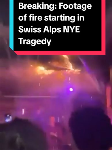 Fire Incident During New Year's Eve in Swiss Alps