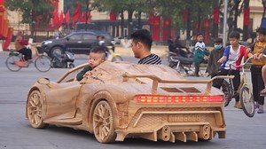 Build the world's most beautiful wooden Bugatti Centodieci for my son - Part 2
