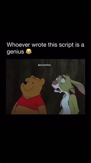 Sarcasmshow on Instagram: "This clip is from the 2011 Disney film “Winnie the Pooh.” Fun facts: It’s Disney’s most recent traditionally animated theatrical feature. With a 63-minute runtime, it’s one of their shortest. The knot puns draw from A.A. Milne’s wordplay style. Jim Cummings voices both Pooh and Tigger, continuing a role he’s held since 1988."