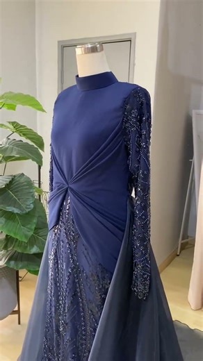 beautiful wedding dress chiffon lace with organdy.‪@stylebyali.official‬