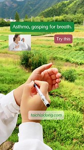 https://taichizidong.com Free Videos Inspire. Full Courses Transform. 251123-Asthma, gasping for breath, try this. Press the Yuji points. 5-10 minutes each side Thenar belongs to the lung meridian, and there is an acupoint called Yuji point, which can regulate lung function and clean up waste gas in the lungs. Therefore, massaging the thenar can eliminate cold air from the lungs and improve cold problems. The large intestine belongs to the lung system, and their energy is connected. When there i