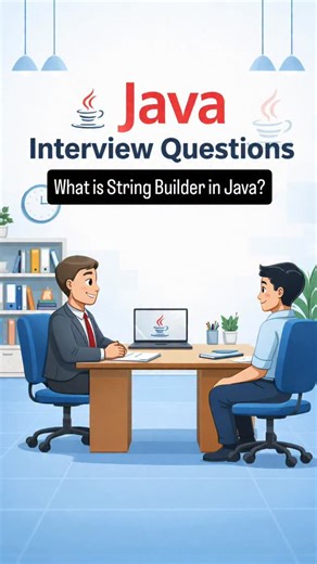 Your interview buddy 🤗 on Instagram: "Java Interview Question 💻 | What is StringBuilder? #JavaInterview #StringBuilder #Fresher #JavaDeveloper #CodingReels"
