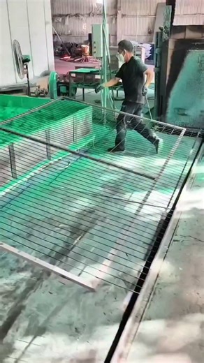 Real Engineerings | Engineering & Technology & Gadgets & DIY | Powder Coating Magic: The Fluidized Bed Process! 🟢✨ ​Watch as these industrial metal fences get a flawless, heavy-duty finish in seconds!... | Instagram