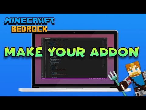 How to Make a Minecraft Bedrock Addon Windows 10 | Minecraft Bedrock Addons