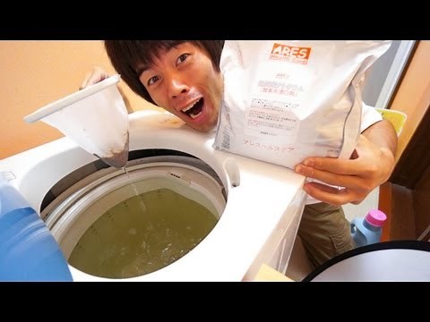 Harvesting wakame seaweed! Sodium percarbonate is the best for cleaning washing machines!