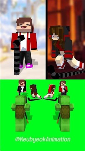 JJ&JJ sister The most anti-climactic beat drop in (Backstage1) - MAIZEN Minecraft Animation