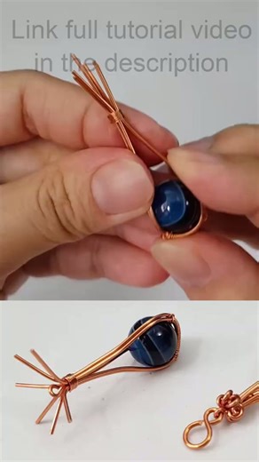 Play with wire | Genie bottle | pendant | wire wrap stone @LanAnhHandmade 732 #Shorts