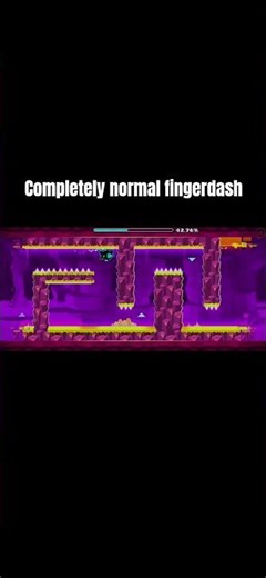 Completely normal fingerdash #geometrydash #gd