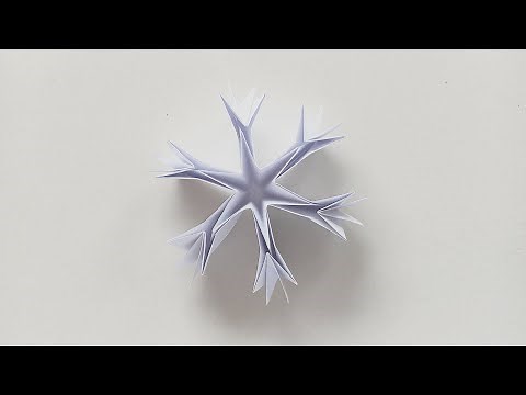 How to Make an Origami Snowflake step by step – DIY Paper Crafts