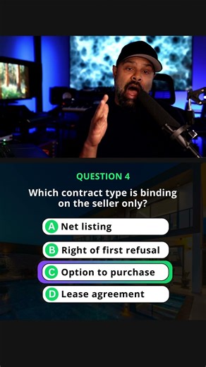 Real Estate Exam Question of The Day (Day 4)