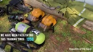 1.7K views · 97 reactions | Supporting our seafarers and the Fiji Maritime Academy in Firefighting training. | Republic Of Fiji Navy | Facebook