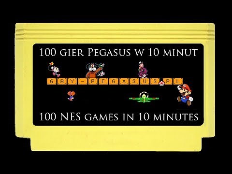 100 gier Pegasus w 10 minut / 100 NES games in 10 minutes!