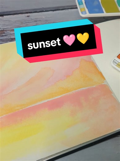 Watercolor Sunset Painting Tutorial for Beginners
