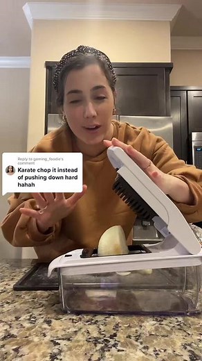 Efficient Vegetable Chopping with the Push Down Vegetable Chopper