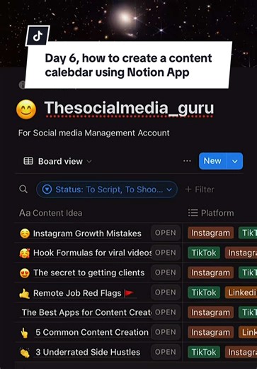 Day 6: Why You Need a Content Calendar Creating content without a calendar is like going on a trip with no map. A content calendar isn’t just for “planning”—it’s for staying consistent, staying organized, and staying sane. Content Calendar = Order Clarity Control. If you’re serious about growth, don’t just create content—plan it with purpose. #30daychallenge #adeife30dayschallenge #30dayswithadeife #30dayschallengewithadeife #thesocialmedia_guru #adeifeadeoye #consistencychallenge #notiontemplat