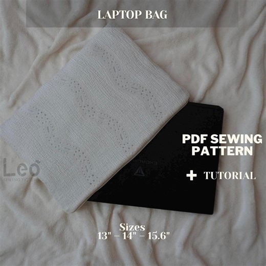 Laptop Bag Sewing Pattern PDF | 13" 14" 15.6" Sizes | Laptop Sleeve Pattern | Easy Beginner Sewing Tutorial | Instant Download - Etsy