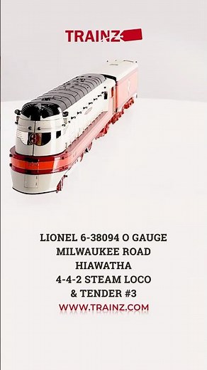 Lionel 6-38094 O Gauge Milwaukee Road Hiawatha 4-4-2 Steam Loco & Tender #3