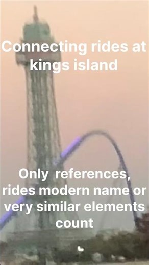 connecting rides at kings island #amusementpark #kingsisland