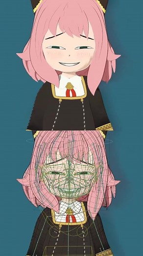 New rig available for download on my Gumroad and Patreon!!! #spyxfamily #anyaforger #rigging #funny #cute