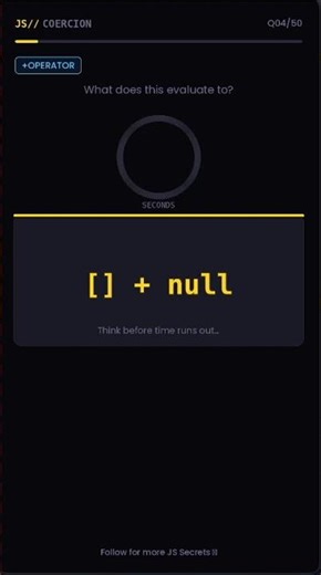 [] + null 😱 JavaScript Ka Hidden Trick! #trading #databaseconcepts #programming #learnsql