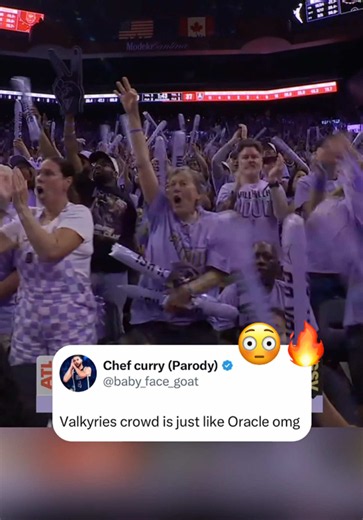Ballhalla is giving fans flashbacks to Oracle Arena 🤭 (h/t baby_face_goat/X) #wnba #nba #goldenstatevalkyries #goldenstatewarriors #basketball