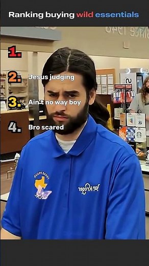 Ranking top 4 Funniest “Buying Diddy Essentials” Cashier Reactions 😂 #viral #funny