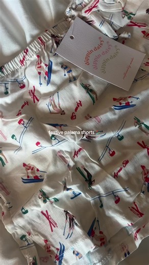 Festive Pajama Shorts for Cozy Winter Days