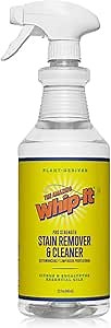 Whip It Cleaner, Multi Purpose Stain Remover Professional Strength Spray, Plant Based Enzyme Cleaner, Cleaning Food, Coffee, Wine, Baby Stains, Pet Stains, Over 500 uses, Made in USA, 32 OZ