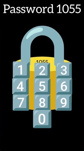 open lock without key password 1055 start #shorts #viral #trending