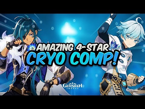 AMAZING 4 STAR TEAM WITH NEW CRYO SET! Kaeya & Chongyun Crazy DPS - Guide/Showcase | Genshin Impact