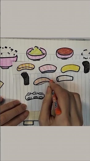 [Paperdiy] Sushi 🍣 Tutorial #paper #asmr