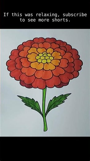 Coloring a Marigold 🌸 | Calm, Satisfying, No Talking