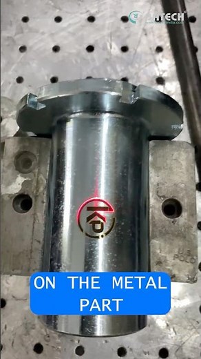 Precision Metal Part Laser Marking in Action #laser #engineering