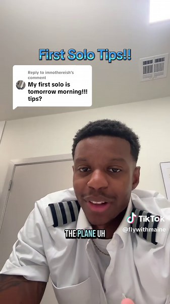 Replying to @imnothereish First solo is one of the most exciting thing you’ll ever do in your life! Enjoy it stay safe and have fun !!!! Remeber these tips !!! #pilot #airlinepilot #studentpilot