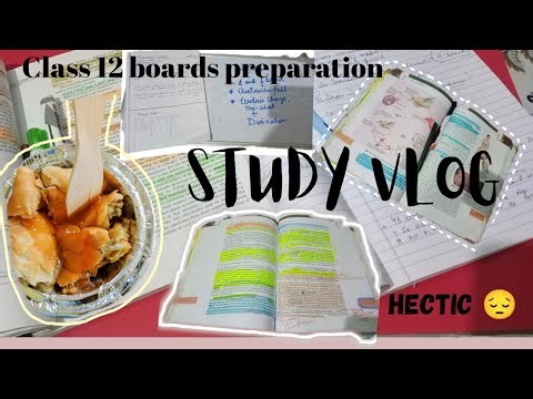 My Class 12 Study Routine & Strategy for Board Exams 2025 | Study Vlog