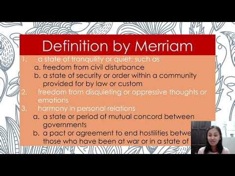 Lesson 1 Introduction to Peace and Development