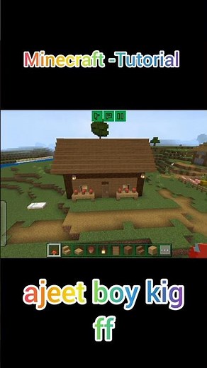 Minecraft -Tutorial house 🏠🏡 craft world block crazy 3d
