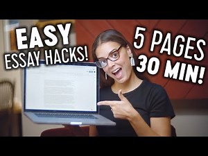 Write an Essay in 30 MINUTES!! | Essay Writing Hacks