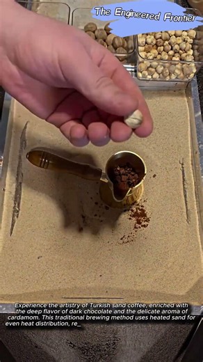 Traditional Turkish Sand Coffee Recipe #coffee #coffeelover #sandcoffee #tradition #brewing