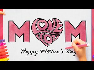 How to draw mothers day stuff - happy mothers day