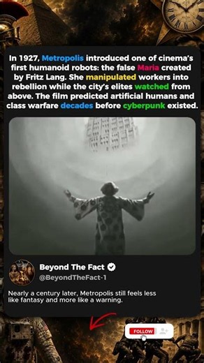 🏙️🤖 The Robot of Metropolis #scifi #movies #history #fyp #shorts
