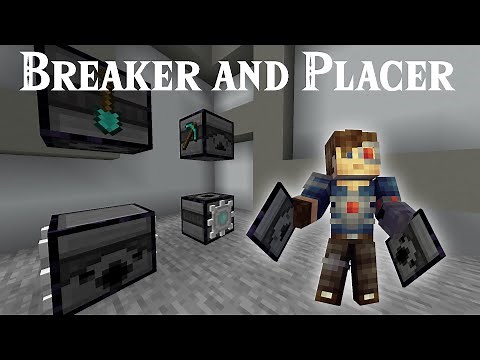 Block Breaker and Placer! Survival Minecraft Datapack. Machine Series.