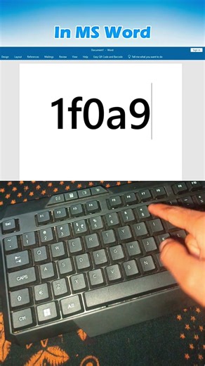 Computer 💻 Shortcut key for 9 of Spades in Ms Word #computer #asmr