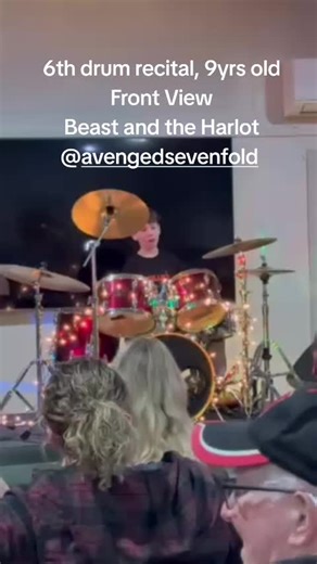 9-Year-Old Drum Recital Performance of 'Beast and the Harlot'