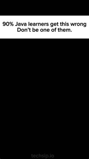 Techsip | Everyone wants a Java job. Very few are ready to sit and do boring basics daily. Java is not hard. Inconsistency is. You don’t need 10... | Instagram