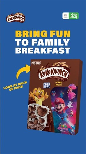 Family Fun at breakfast with KOKO KRUNCH