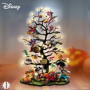 234 reactions · 36 shares | 11 beloved Disney characters, 35 ghoulish glowing lights and 1 spooky sculpted tree... sounds like a Halloween party indeed. #disney #halloween #halloweendecor Click to shop: https://bit.ly/3s3jlnD | The Bradford Exchange | Facebook