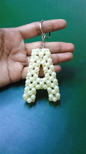DIY Beaded Keychains | Full Tutorial Available On Channel #diy #diykeychain #shorts