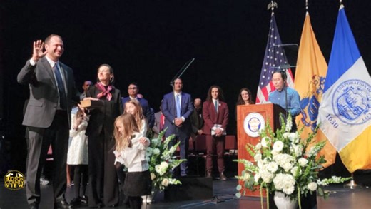 Solomon sworn in by Kim as 50th mayor of Jersey City at NJCU ceremony - Hudson County View