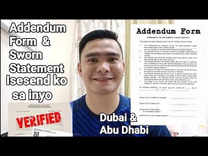 ADDENDUM FORM FOR POLO CONTRACT VERIFICATION | POLO DUBAI | POLO ABU DHABI.